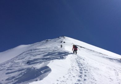 On the ridge, 30min. from the top