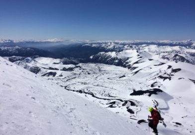 The lava fields ("El Escorial") in the background