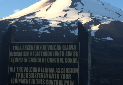 Believe it or not this is a skiable Llaima Volcano in December!