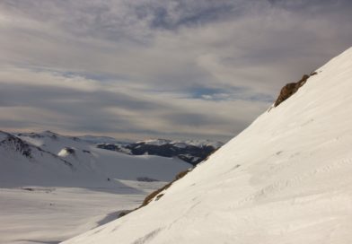 Final uphill looking towards Corralco valley